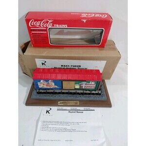 K Line O Gauge Model Railroad Coca Cola 1994 Music Christmas Boxcar w/Box & Base